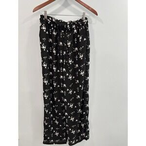 Xhilaration Women's Medium Printed Pants Elastic Waist Casual Sheer Size M